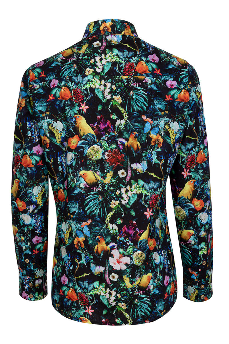 Jesper Krijgsman Floral Grafics Long Sleeve Shirt for Women