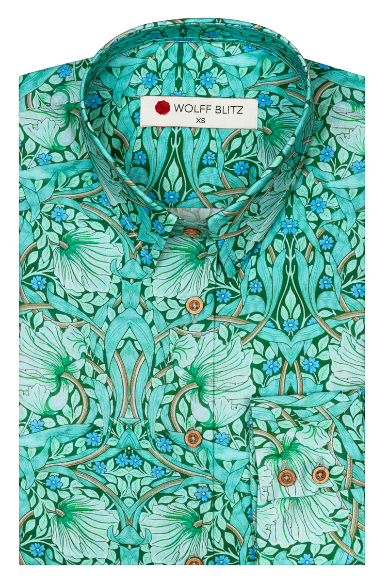 Pimpernel - William Morris geïnspireerde Print Blouse voor Vrouwen