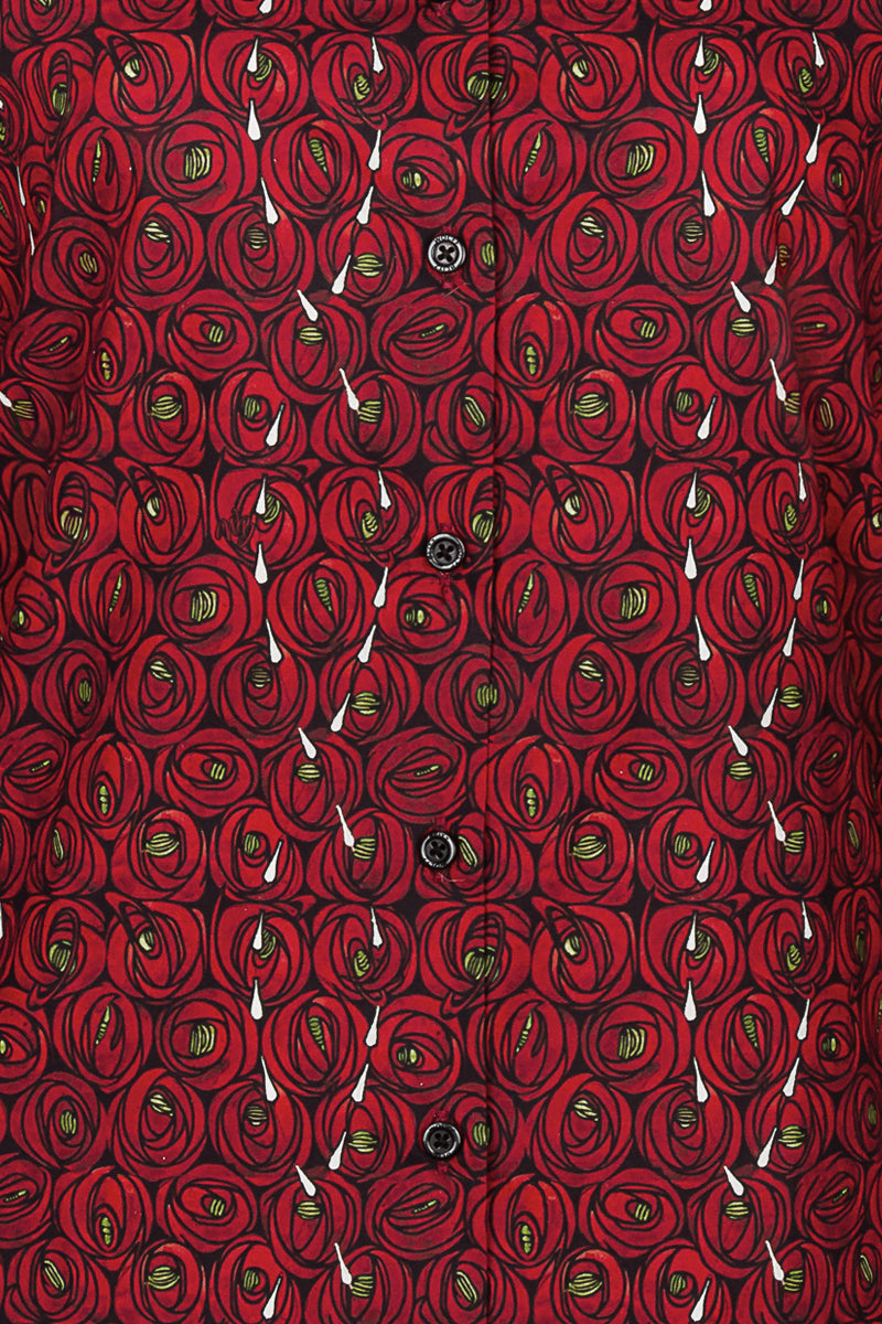 Roos en Tranen - Charles Rennie Mackintosh geïnspireerde Print Blouse voor Vrouwen