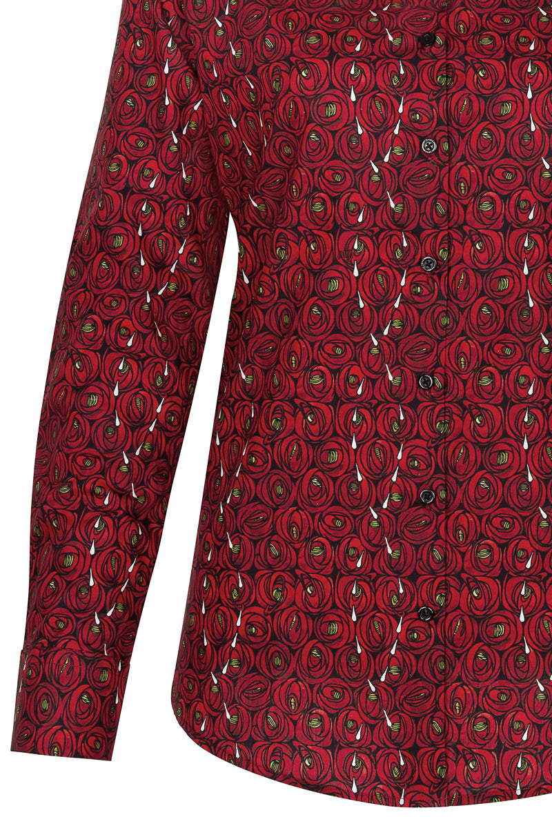 Rose and Teardrops - Charles Rennie Mackintosh Printed Shirt for Women