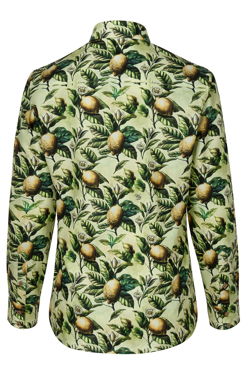 Amalfi Lemons Long Sleeve Print Shirt for Women