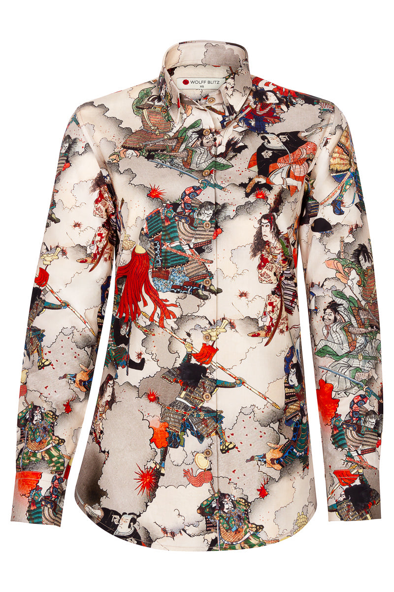 The Samurai Printed Printed Shirt for Women