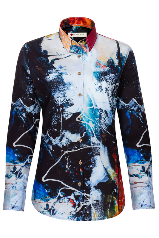 Vincent van der Griend geïnspireerde Print Blouse voor Vrouwen