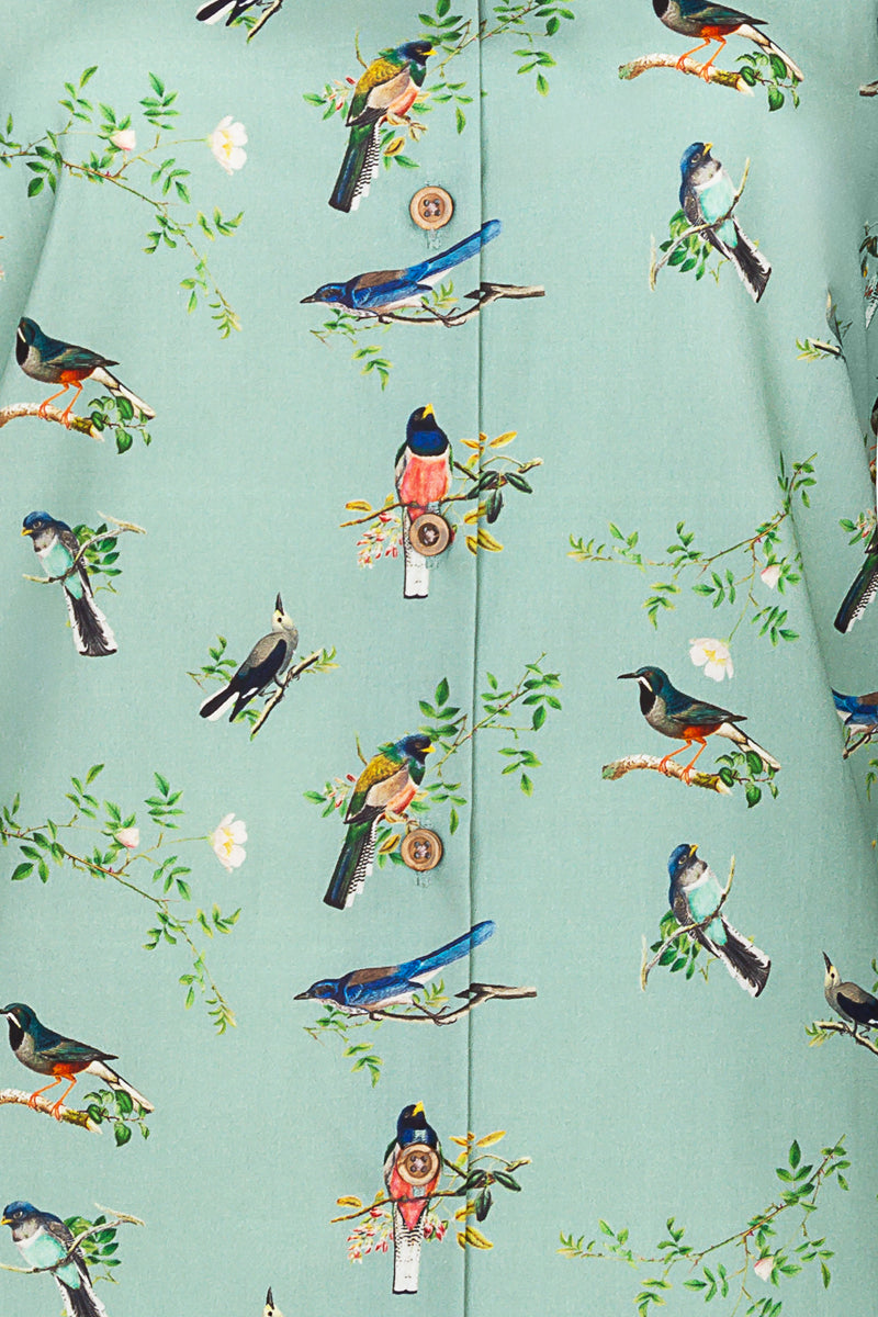 Vroege Vogels Print Blouse voor Vrouwen