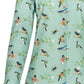 Vroege Vogels Print Blouse voor Vrouwen