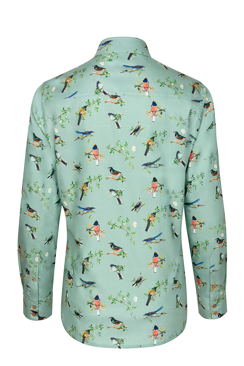 Vroege Vogels Print Blouse voor Vrouwen