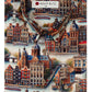 Amsterdam Print Blouse voor Vrouwen