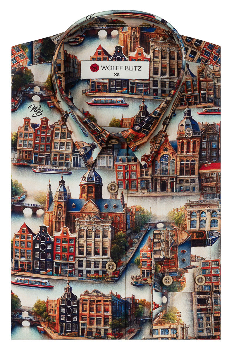 Amsterdam Long Sleeve Print Shirt for Women