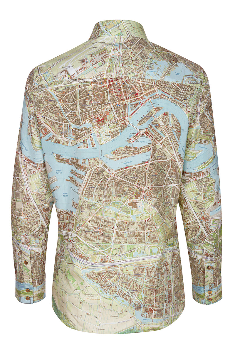 Rotterdamse Plattegrond Print Blouse voor Vrouwen