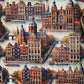 Amsterdam Print Blouse voor Vrouwen