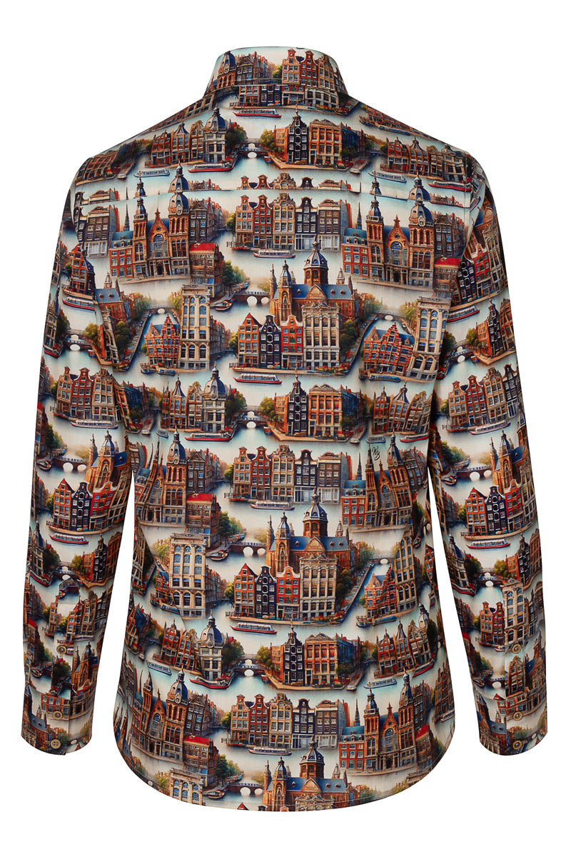 Amsterdam Long Sleeve Print Shirt for Women