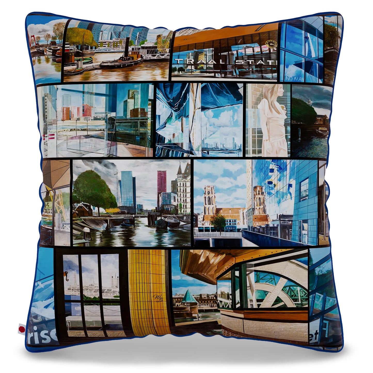 Roterdam By M. Bechtold pillow