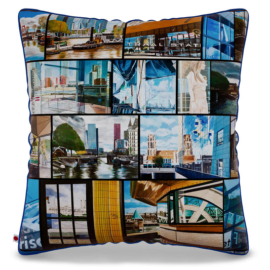 Roterdam By M. Bechtold pillow
