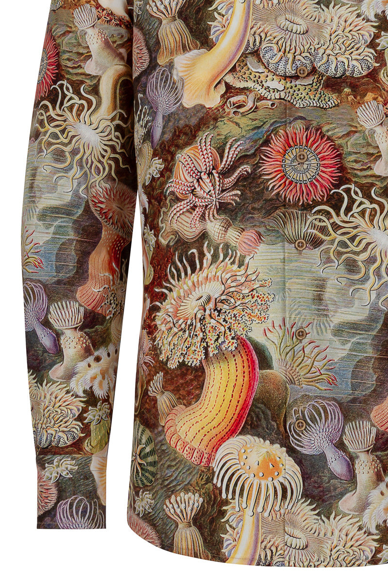 Actiniae by Ernst Haeckel Print Long Sleeve Shirt for Men
