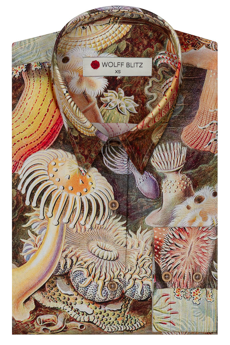 Actiniae by Ernst Haeckel Print Long Sleeve Shirt for Women