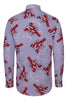 Kunst van Marianne Lobster Print T-shirt met lange mouwen voor heren