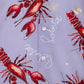 Kunst van Marianne Lobster Print T-shirt met lange mouwen voor heren