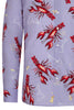 Kunst van Marianne Lobster Print T-shirt met lange mouwen voor heren