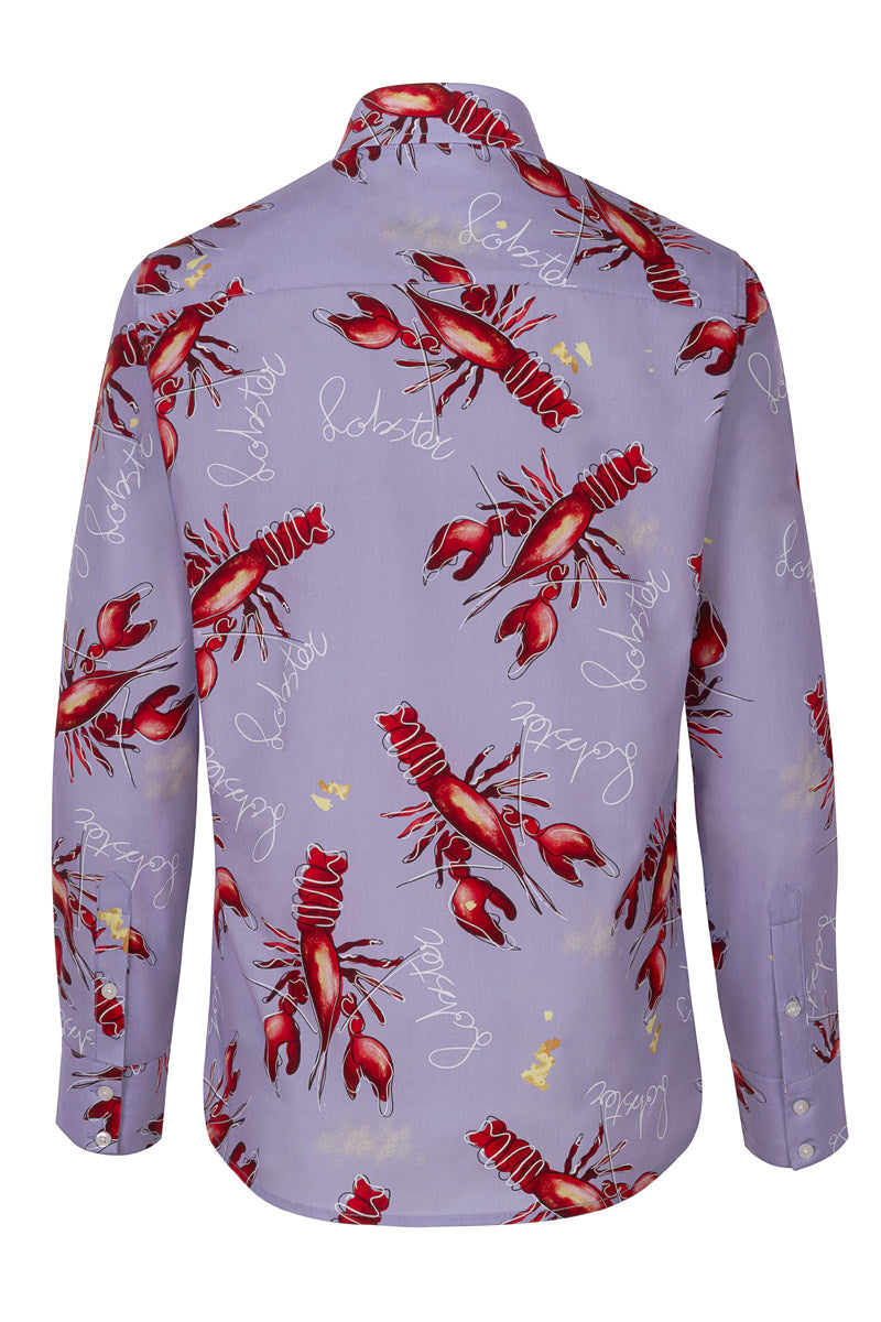 Art by Marianne – Langärmliges Hemd mit Hummer-Print für Damen