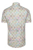Art Deco Colour Palette Short Sleeve Print Shirt for Men