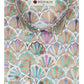 Art Deco Colour Palette Long Sleeve Print Shirt for Men