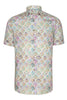 Art Deco Colour Palette Short Sleeve Print Shirt for Men