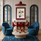 Vogel en granaatappel Draai knuffel fauteuil