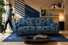 Blue Abstract Sofa