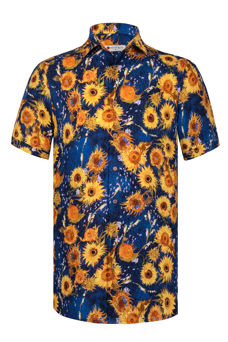 New Sunflower inspired Short Sleeve Men's Shirt