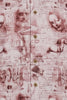 Leonardo Da Vinci Collage inspiriertes Langarm Herrenhemd