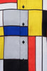 Piet Mondriaan Bedrucktes Langarm-Herrenhemd