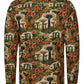 Gardens at the Bay Singapore Print Long Sleeve Shirt for Men