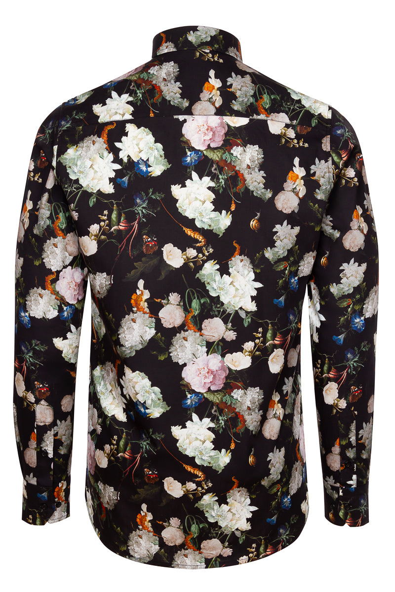 Jan Davidsz Night blossom Printed Shirt for men