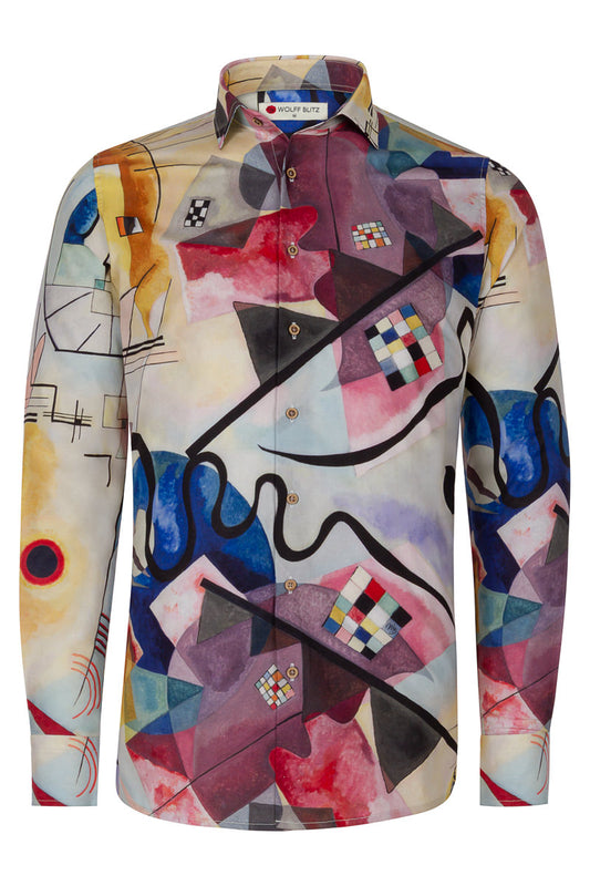 Kandinsky Inspired Long Sleeve Men's Shirt