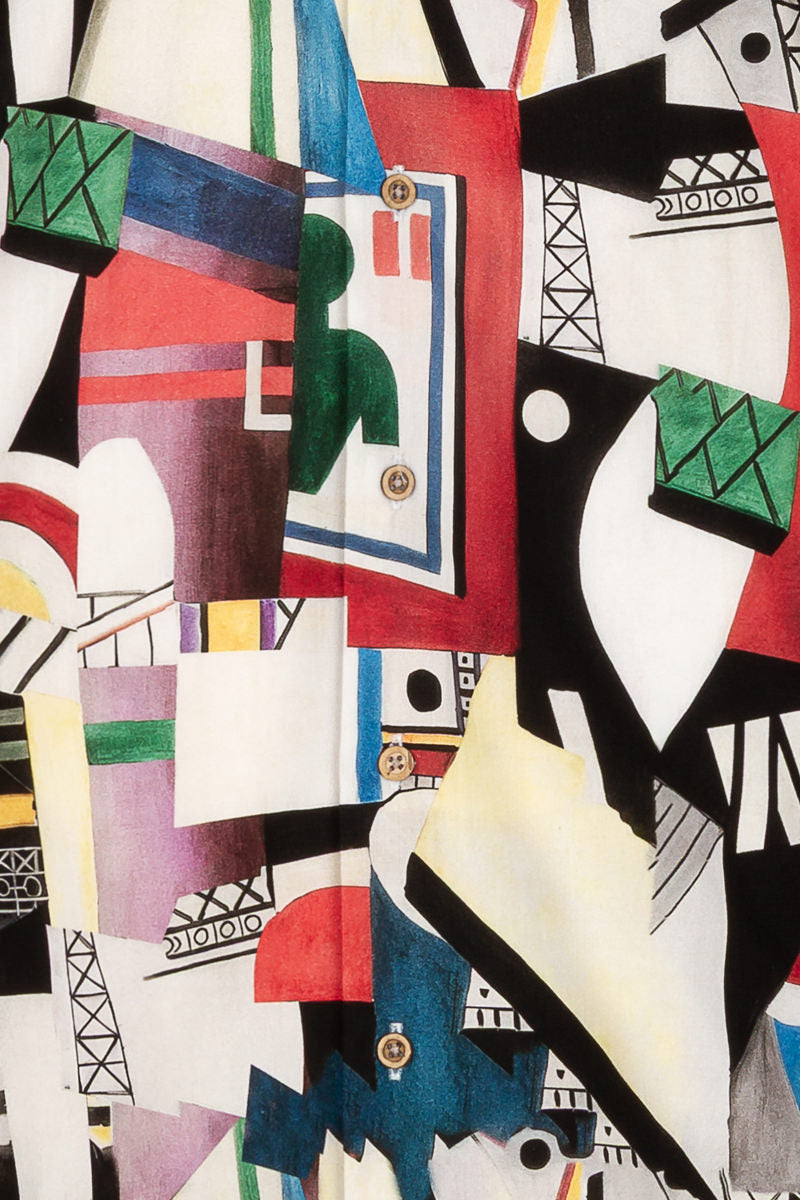 La Ville The City Herman Léger inspired Long Sleeve Men's Shirt