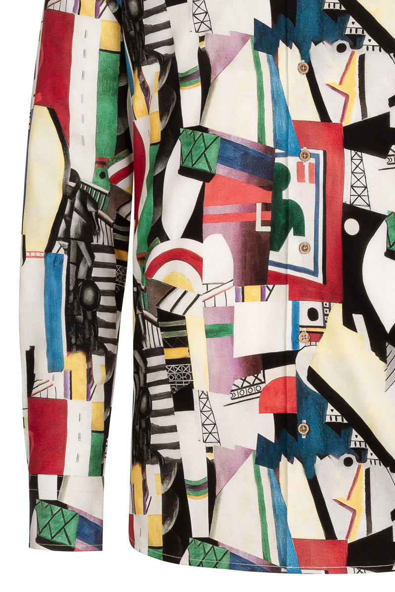 La Ville The City Herman Léger inspired Long Sleeve Men's Shirt