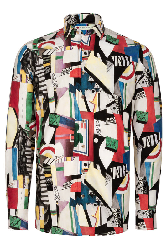 La Ville The City Herman Léger inspired Long Sleeve Men's Shirt