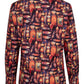 Magic Fish Paul Klee Print Long Sleeve Shirt for Women
