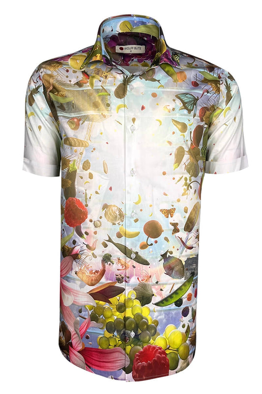 Markthal Coenen Roskam Short Sleeve Print Shirt for Men