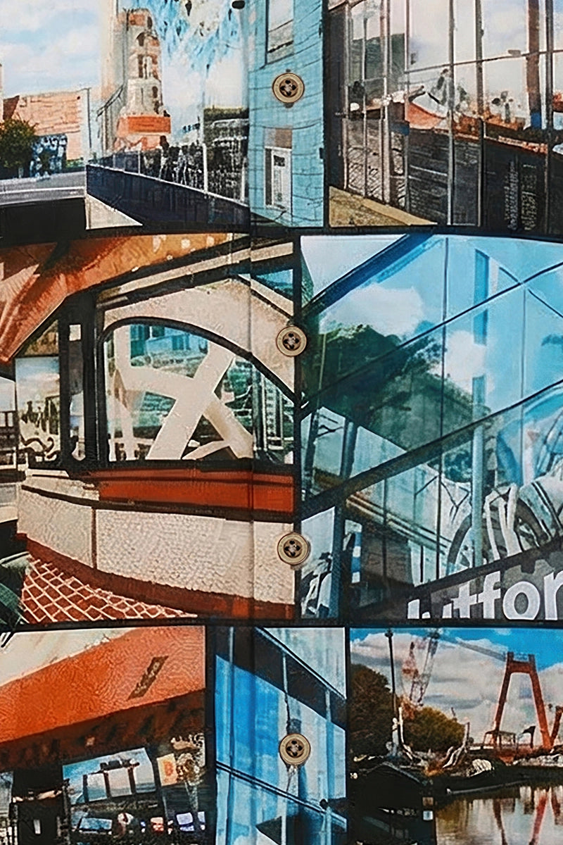 Rotterdam By M. Bechtold inspiriertes Langarm Herrenhemd