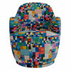 Flora on Sand Hug Swivel Armchair