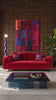 Ton Schulten Rotes Skyline Kissen
