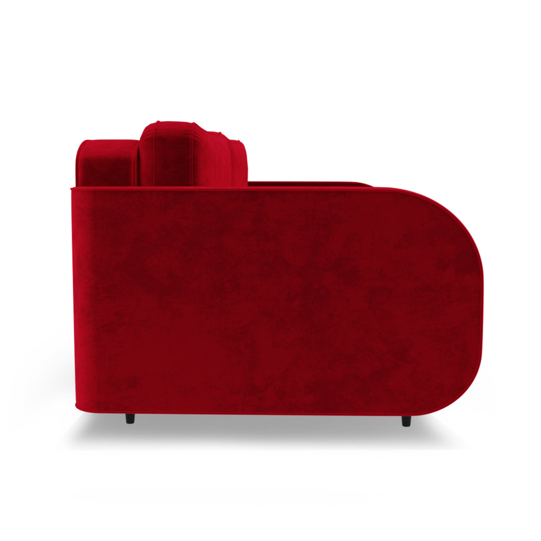 Red Velvet Sofa – Wolff Blitz