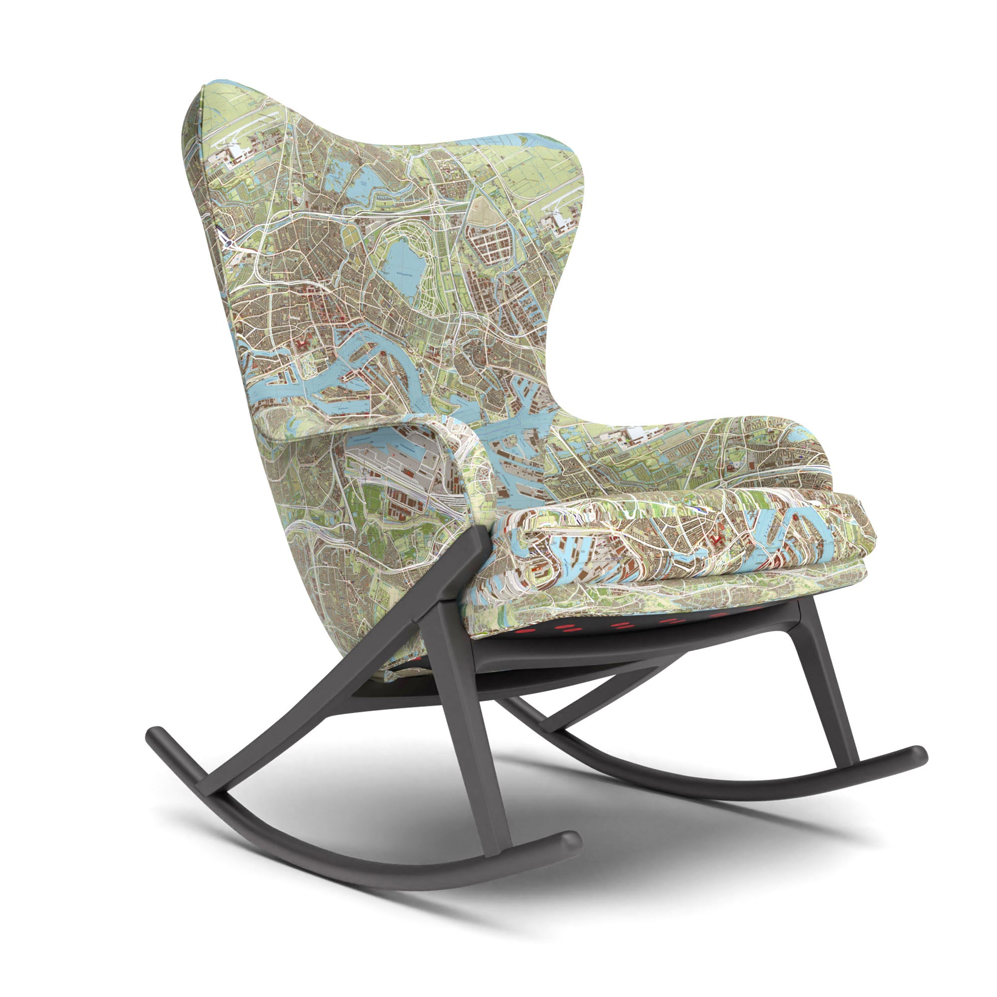 Rotterdam Map Rocking Chair