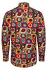 Squares with Circles Kandinsky Inspired Long Sleeve Men's Shirt