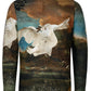 The Threatened Swan Print Long Sleeve Shirt for Men