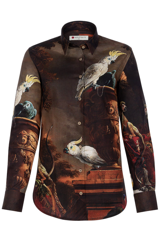 De Menagerie Print Long Sleeve Shirt for Women
