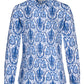 Timeless Delfts Blue Paisley inspired Long Sleeve Shirt for Women