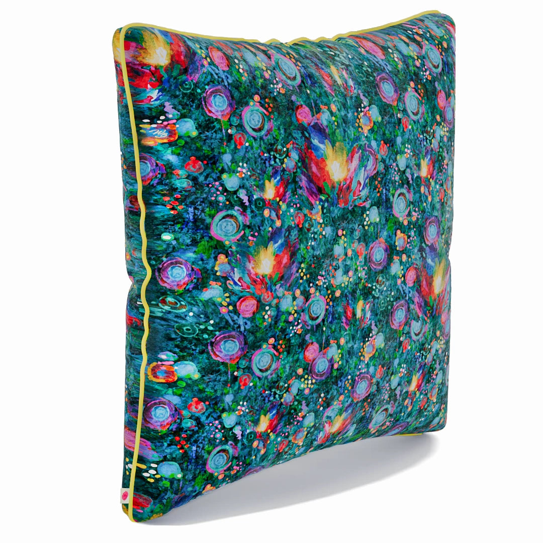 Festive Flowers Ton Schulten inspired Pillow