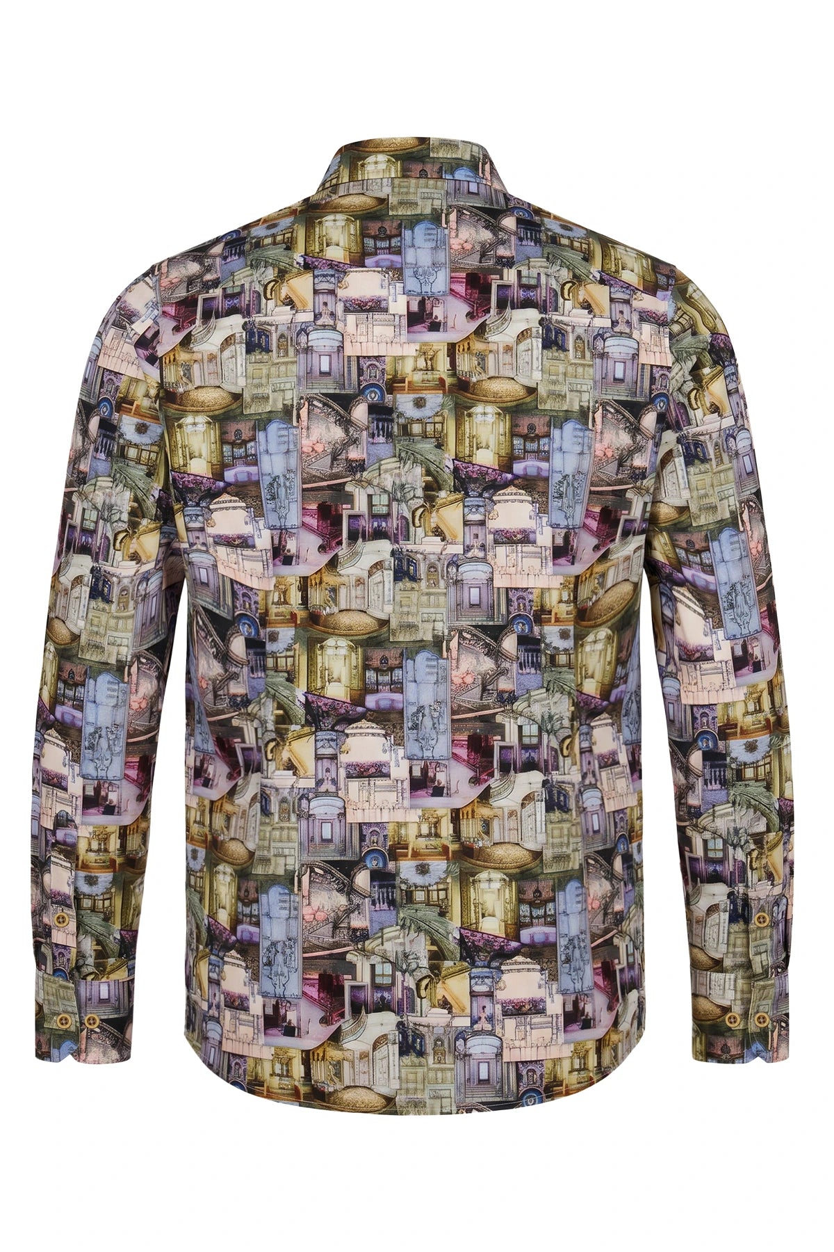 Victor Horta's Architecture inspired Long Sleeve Men's Shirt